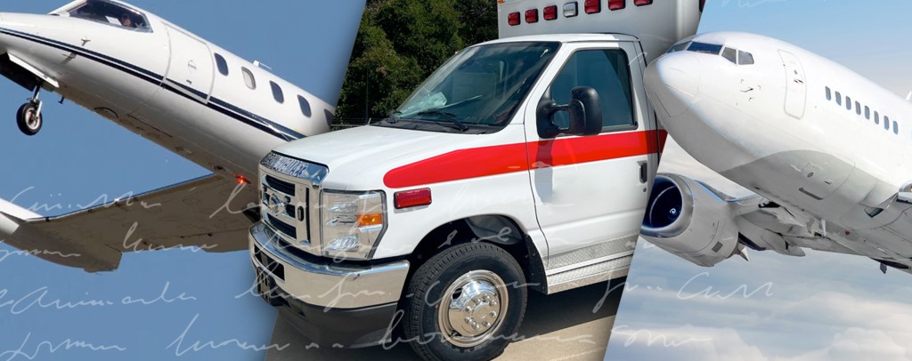 Medevac providers: airplane, ambulance