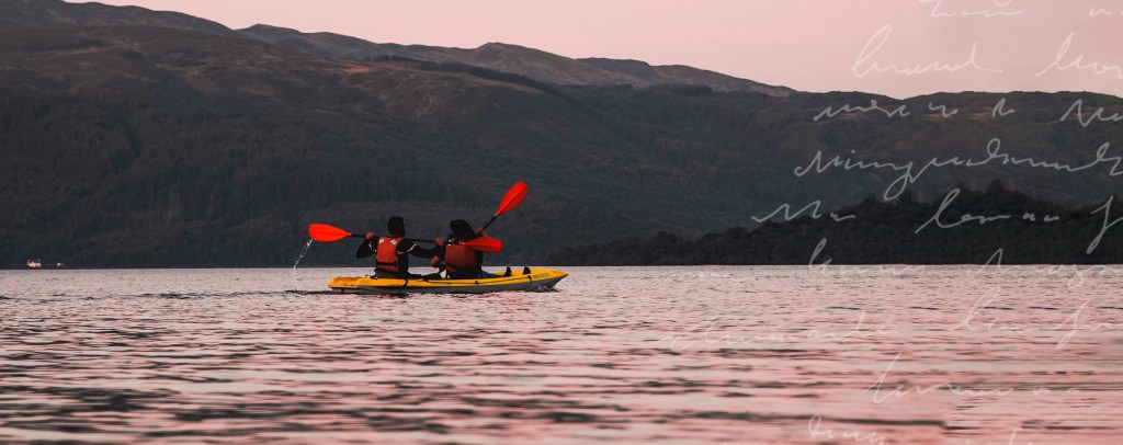 People kayaking